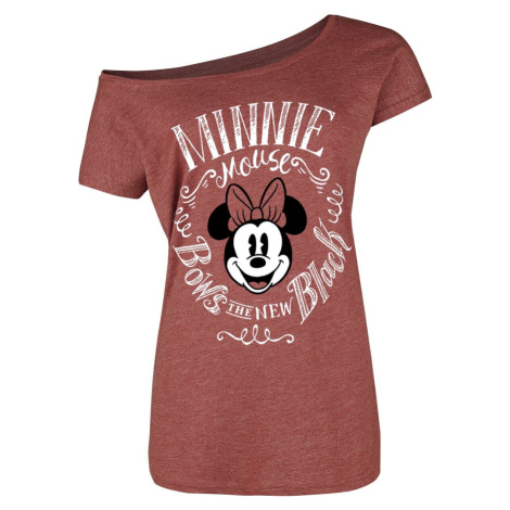 Mickey & Minnie Mouse Minni Maus - Bows Dámské tričko směs červené