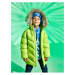 Koton Long Puffer Coat Faux Fur Detail Hooded Zippered Pocket