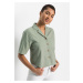 Bonprix RAINBOW lněná košilová halenka Barva: Zelená, Mezinárodní