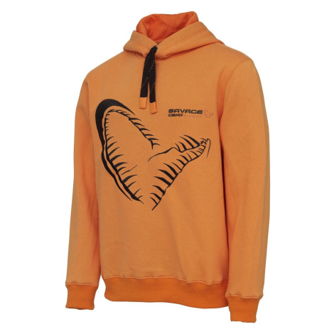 Savage gear mikina mega jaw hoodie sun orange