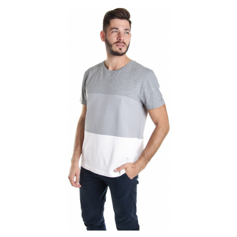Tommy Hilfiger pánské šedé tričko Texture