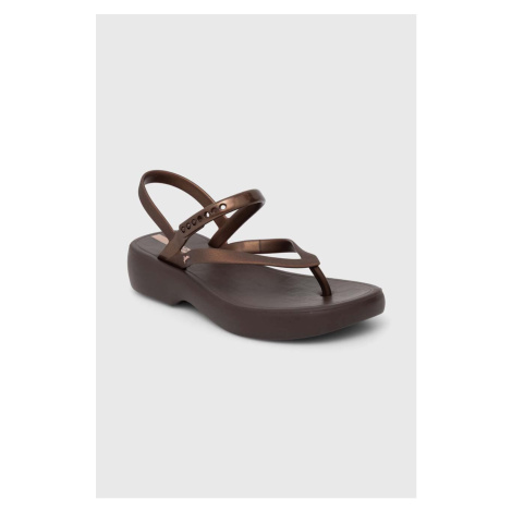 Sandály Ipanema VERANO SANDA dámské, hnědá barva, na platformě, 83518-AQ690