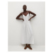 MANGO Letní šaty 'SALMA' bílá