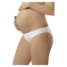 Těhotenské bavlněné kalhotky Mama mini bílé