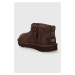 Dětské semišové sněhule UGG T CLASSIC ULTRA MINI hnědá barva