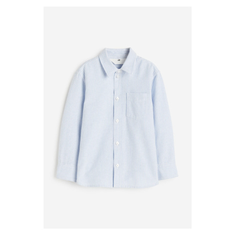 H & M - Bavlněná košile - modrá H&M