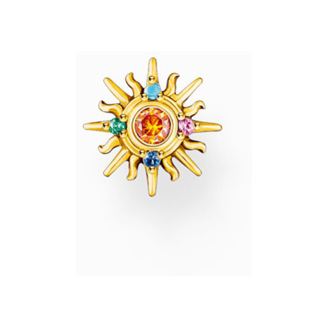 Thomas Sabo H2284-971-7 Gold-plated single stud earring sun with coloured stones