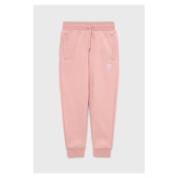 Dětské kalhoty adidas Originals HD2056 růžová barva, hladké