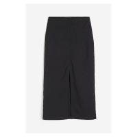 H & M - Pouzdrová sukně s rozparkem - černá