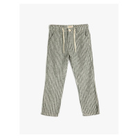 Koton Linen Pants with Tie Waist and Pocket