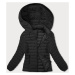 Černá dámská prošívaná bunda s kapucí (16M9103-392)