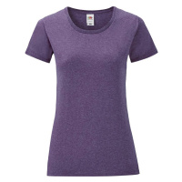 Purple Iconic women's t-shirt in combed cotton Fruit of the Loom