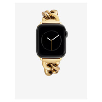 Řemínek pro hodinky Apple Watch s krystaly ve zlaté barvě Anne Klein