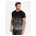Ombre Clothing Trendy černé tričko V2 TSPT-22SS-001
