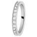 Morellato Ocelový prsten s krystaly Love Rings SNA41 58 mm