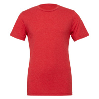 Canvas Unisex tričko CV3413 Red Triblend -Heather
