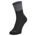 SCOTT Cyklistické ponožky klasické - BLOCK STRIPE CREW - šedá/černá