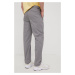 Kalhoty Lee Regular Chino Steel Grey pánské, šedá barva, ve střihu chinos