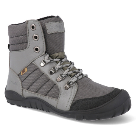Barefoot zimní boty Koel - Mica Vegan Tex Grey šedé Koel4kids