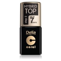 Delia Cosmetics Hybrid Gel gelový vrchní lak na nehty 11 ml