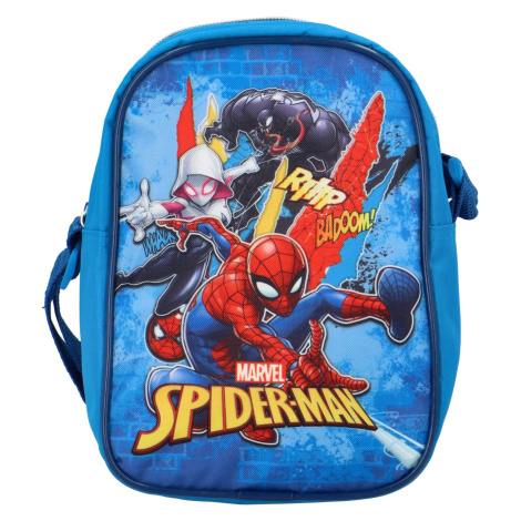 Dětská veselá crossbody taška Spiderman, modrá SETINO