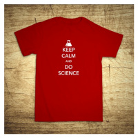 Tričko s motívom Keep calm and do science