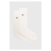 Ponožky Lacoste 2-pack bílá barva, RA7868