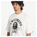 Tričko A BATHING APE Screen Print College Relaxed Fit Short Sleeve Tee Ivory