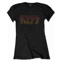 KISS tričko, Vintage Classic Logo Black, dámské
