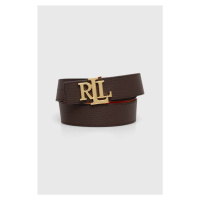 Oboustranný kožený pásek Lauren Ralph Lauren dámský, 412912040