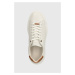 Kožené sneakers boty BOSS Amber bílá barva, 50513433
