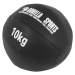 Gorilla Sports Kožený medicinbal, 10 kg, černý
