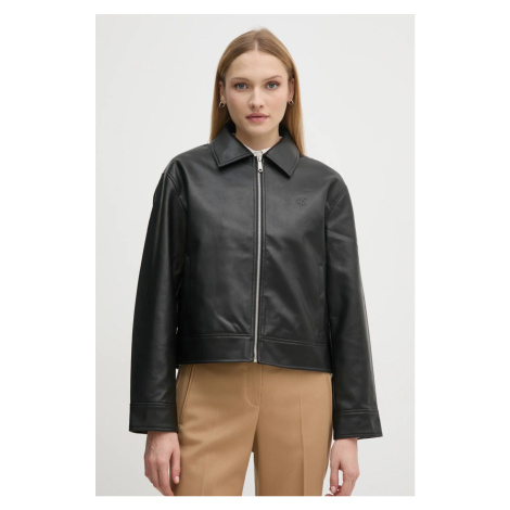 Bunda Calvin Klein Jeans dámská, černá barva, přechodná, J20J224709