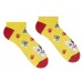Žluté kotníkové ponožky Francouzský buldoček