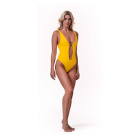 Dámské plavky Nebbia One-colour monokini 560 yellow S