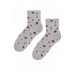 Steven 123 053 puntíky šedé Dámské ponožky