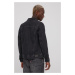 Bavlněná džínová bunda Tom Tailor černá barva, přechodná