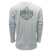 Grundéns funkční uv triko logo anchor ls tech tee grey mist