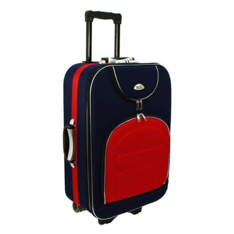 Rogal Modro-červený textilní kufr na kolečkách "Movement" - M (35l), L (65l), XL (100l)