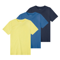 pepperts!® Chlapecké triko, 3 kusy (žlutá / námořnická modrá / modrá)