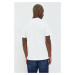 Bavlněné tričko Abercrombie & Fitch bílá barva, s potiskem