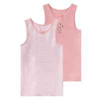 lupilu® Dívčí košilka s BIO bavlnou, 2 kusy (růžová)