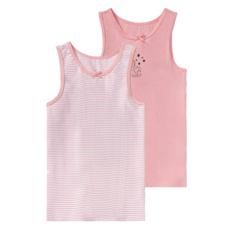 lupilu® Dívčí košilka s BIO bavlnou, 2 kusy (růžová)