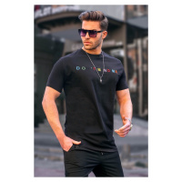 Madmext Men's Black T-Shirt 5363