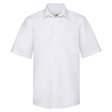 FRUIT OF THE LOOM F14•SHORT SLEEVE POPLIN SHIRT