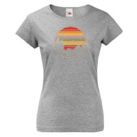 Dámské triko Retro sunset - triko pro milovníky cestování