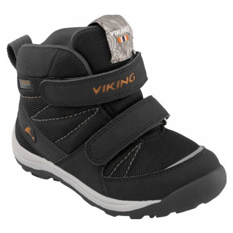 dětská zimní obuv Rissa GTX, black/orange, Viking, 3-86040-231, černá