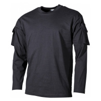 Tričko US T-Shirt s kapsami na rukávech 1/1 černé