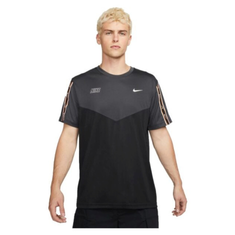 Nike SPORTSWEAR REPEAT SWOOSH Pánské tričko, černá, velikost