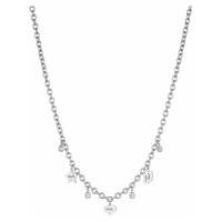 Liu Jo Stylový ocelový náhrdelník s přívěsky Brilliant LJ1648